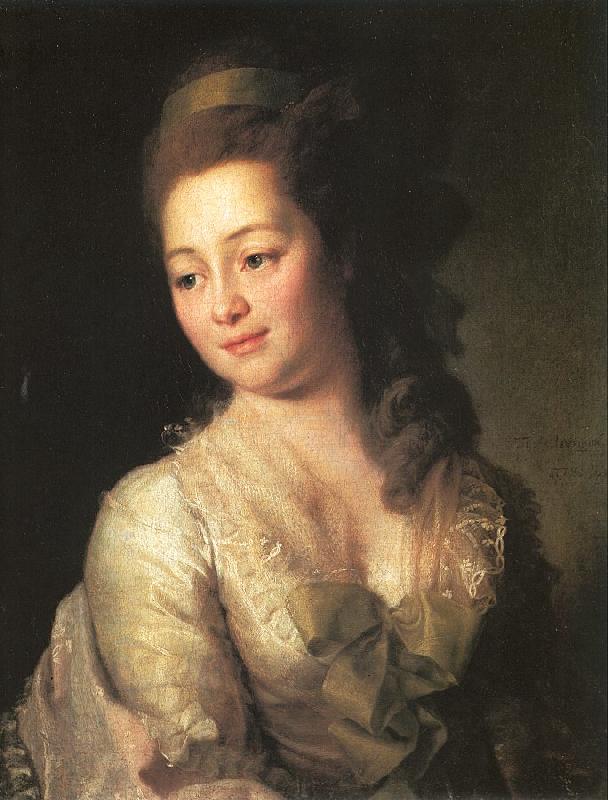 Levitsky, Dmitry Portrait of Maria Dyakova oil painting image